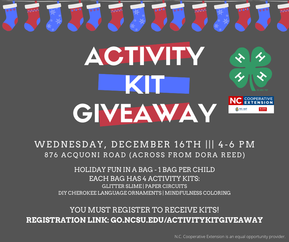 Activity Kit Giveaway information graphic. All information here is listed in the below text.