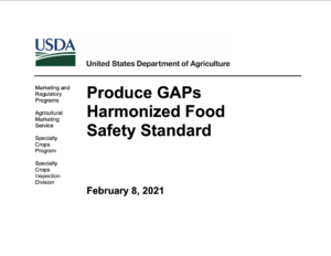 Cover photo for Updates for USDA Harmonized GAP and Harmonized GAP Plus Audits